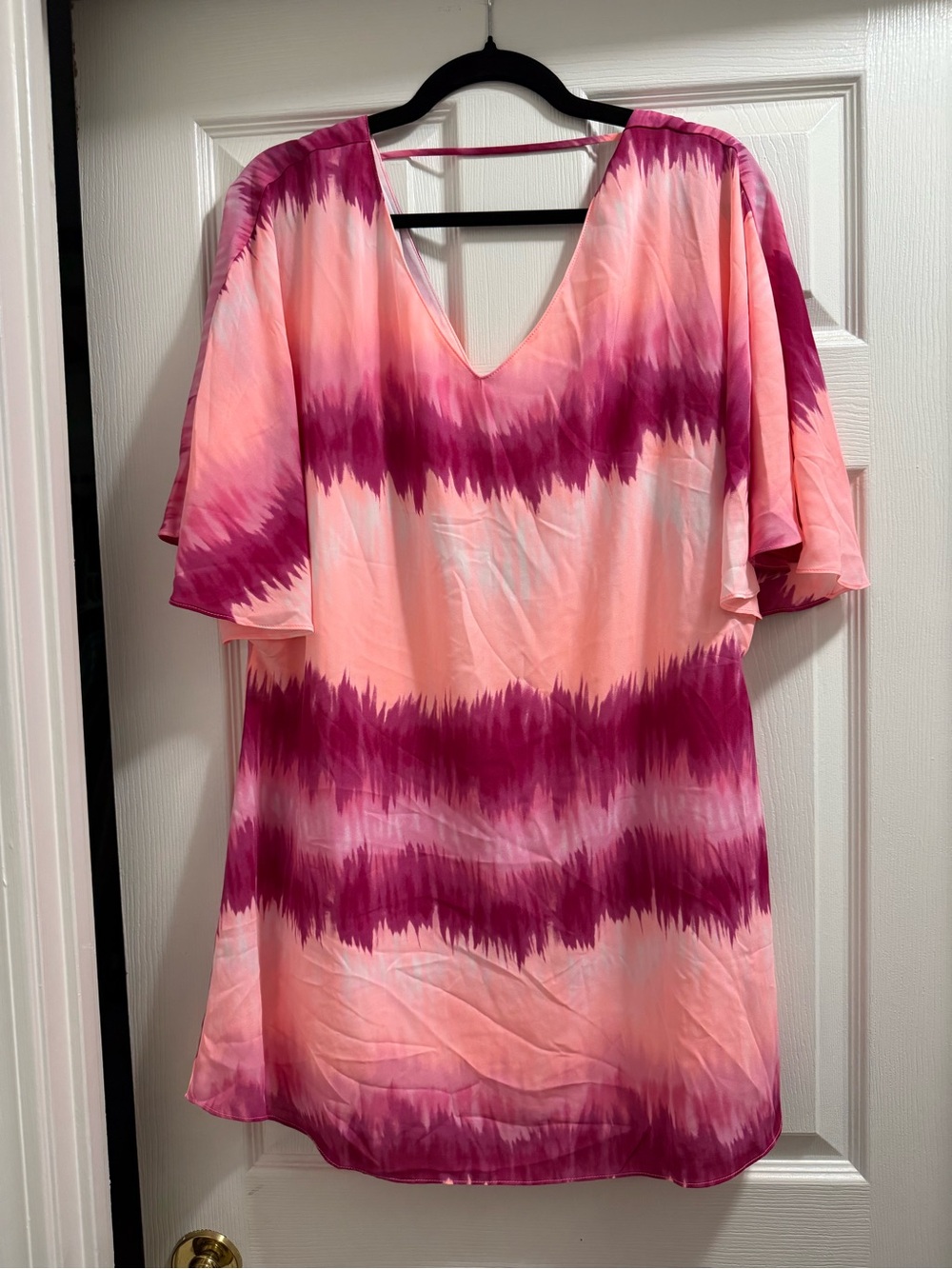 Buddy Love Pink & Magenta Ombre V-Neck Tunic